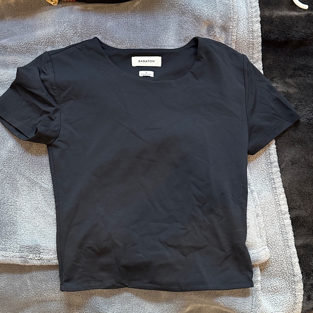 Babaton Black Contour Tee